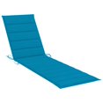 thumbnail image 5 of vidaXL Sun Lounger Blue, Teak, 5 of 6
