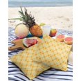 thumbnail image 3 of Pack of 2 Outdoor Pillow Covers, Yellow Geometric Pattern Texture Waterproof Square Throw Pillowcase Cushion Decorative Pillow Covers for Couch Patio Tent, 16x16 in, 3 of 6