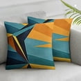 thumbnail image 3 of BANET  Decorative Throw Pillow Cover, Printed Square Cushion Cover, Double-Sided Zipper Closure Patterned Square Pillowcase  18x18in, 3 of 7