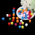 thumbnail image 3 of CIYISON 50Pcs Colourful Wooden Cubes Square Blocks Craft Decoration Embellishments DIY, 3 of 12