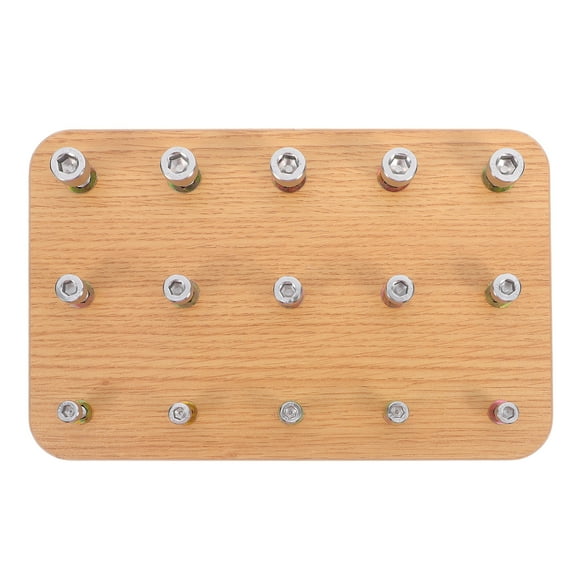Wooden Nuts And Bolt Board For Rehabilitation Hand Eye Coordination Trainer Finger Exercise Hand Rehabilitation Tools Occupational Rehabilitation Supplies