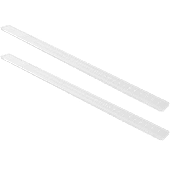 MLINS Transparent Acrylic Baking Leveling Ruler for Home Use, Thickness Measuring Tool, 1 Pair