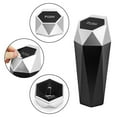 thumbnail image 3 of Portable Car Trash Can with Lid - Diamond-Cut Design, Easy-Clean ABS, Auto-Close Cover, 550ml Capacity for Vehicle, Office, Home - Black/Red/Gold/Silver, 3 of 7