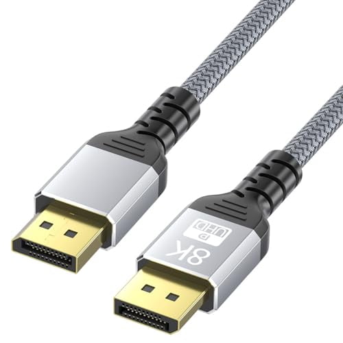 8K HDMI Cable 48Gbps 6.6FT/2M, Certified Ultra High Speed HDMI Cable Braided Cord-4K@120Hz 8K@60Hz, DTS:X, HDCP 2.2 & 2.3, HDR 10 Compatible with Roku TV/PS5/HDTV/Blu-ray