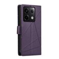 thumbnail image 3 of Pour Xiaomi Redmi Note 13 Pro 5G Cuir Véritable PU Texture Embossée Ligne Téléphone, iPhone 13 Pro, 3 of 7