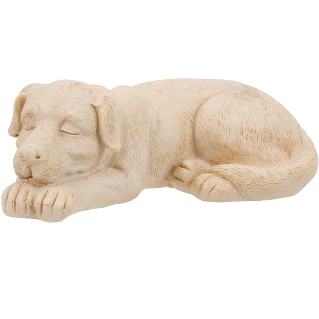 Miangastore Pierre Commémorative pour Animal Pierre Commémorative en Résine Statue de Pierre Tombale pour Animal Figurine de Chien d'Extérieur pour Jardin