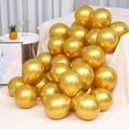 thumbnail image 3 of Globos metálicos JHBVHBH dorados 30 cm 100 unidades para decoración de fiestas, 3 of 6