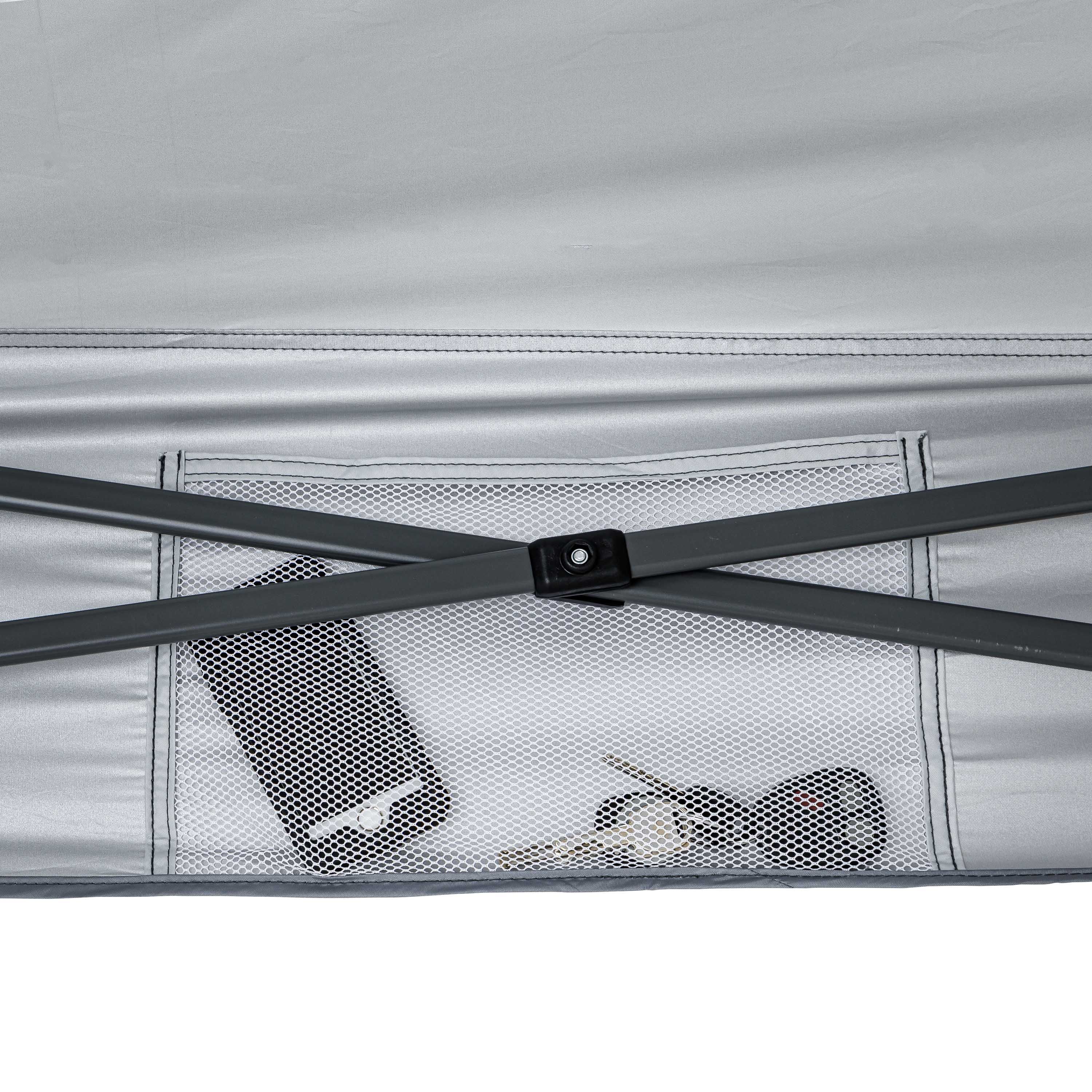 Dosel de Camping Instantáneo Ozark Trail de 12 pies x 12 pies, Patas Rectas, Gris 8