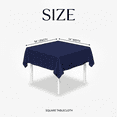 thumbnail image 4 of AK TRADING CO. 54" x 54" Polyester Square Tablecloth - Perfect for Any Occasion Like Parties, Wedding, Buffet Decoration, Indoor & Outdoor Use (Navy Blue), 4 of 18