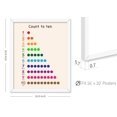 thumbnail image 2 of Poster Master Count To 10 Poster - Numbers Print - Learning Materials Art - Educational Art - Gift for Students & Teachers - Great Decor for Homeschool, Preschool or Nursery, 16x20 White Framed, 2 of 4