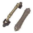 thumbnail image 2 of Tirador de bronce, exquisito tirador de puerta de estilo vintage galvanizado, tirador de puerta corrediza, 2 of 15