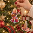 thumbnail image 3 of Holly Dolly Christmas Ornament Tree Memorial Parton Christmas Ornament Acrylic Dolly Ornaments Figurines, Christmas Tree Hanging Decor Country Music Theme, 3 of 4