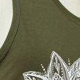 thumbnail image 5 of Trendfront Womens Mandala Flower Graphic Tank Top Crew Neck Sleeveless Top Floral Print Summer Tee Pullover Casual Daily T Shirts, 5 of 9