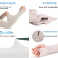 thumbnail image 1 of Mangas de hielo para mujer, mangas de protección solar, mangas de verano para hombre, anti-UV, mangas de brazo, guantes de seda de hielo, mangas largas, 1 of 3