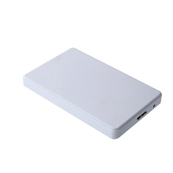 Top External 2.5 Inch Hard Drive Case 4T SATA SSD Case USB3.0 Hard Disk Drive for Laptop/PC USB 3 HDD Case 2T (White)