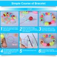 thumbnail image 2 of DIY pulsera con cuentas 24 rejilla con cuentas juguete joyería manualidades Kit para niños regalos de vacaciones Ndcxsfigh libre de BPA, 2 of 9