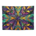 thumbnail image 5 of Orinice Flower Star Geometric Tapestry Wall Hanging Unique Style Graphic Tapestries Home Wall Decor Art for Living Room Bedroom Apartment Farmhouse Dorm 50x40inch, 5 of 6