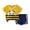 Yellow, variant on Luvoko Little Boys Shorts Set 2 Piece, Ninja Print Tshirts For Kids Boys Shorts And Shirts Big Bro Little Bro Matching Outfits (Green,5-6 Years)