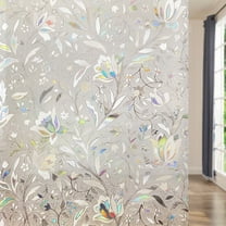 SUGIFT Frosted Peel Stick Window Film, Anti UV Window Sticker for Home Kitchen Bathroom Office