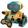 thumbnail image 1 of Toytexx RC Robot Toy for Kids with Remote Control, Gesture Sensing, Programmable Actions, LED Eyes, Music, Dance & Voice Recording, Rechargeable Interactive Robot Gift Ages 3+(Random Color), 1 of 10