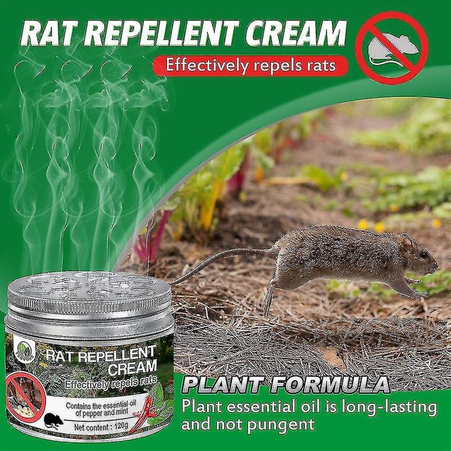Rat Mouse Repellent Cream Repellent Peppermint Oil Mice Rodent Pest Repellent 120g