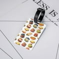 thumbnail image 5 of Luggage Tags for Suitcases, Cute Cheese Hamburger Chicken roll Leather Bag Luggage Tags ID Label Tags Privacy Protection Travel Bag Labels, 5 of 6
