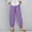 Purple, variant on Blmnix Pants for Women Palazzo Cotton Pants Casual Pants Sweatpants High Wide-Leg Green Cropped Wide Leg Scrub Pants for Women,XXL