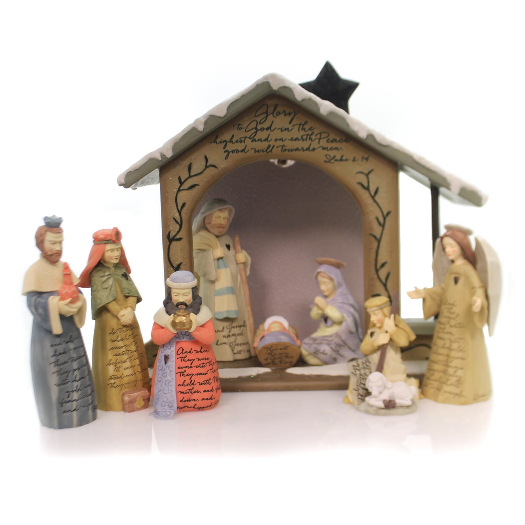 Foundations NATIVITY 9 PIECE SET Polyresin Limited Edition 4058933