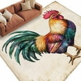 thumbnail image 2 of 5x7 Washable Area Rug, Rooster Non-Slip Large Rectangle Rug for Living Room Bedroom, Farm Chicken Indoor Floor Mat for Home Decor, 2 of 9
