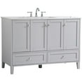 thumbnail image 4 of Elegant Decor Sommerville 48" Single Quartz Top Bathroom Vanity in Gray, 4 of 15