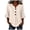 Khaki, variant on vigerkar 3/4 Length Sleeve Womens Tops Cotton Linen V Neck T Shirts Summer Beach Casual Boho Three Quarter Sleeve Tops (Sky Blue, M)