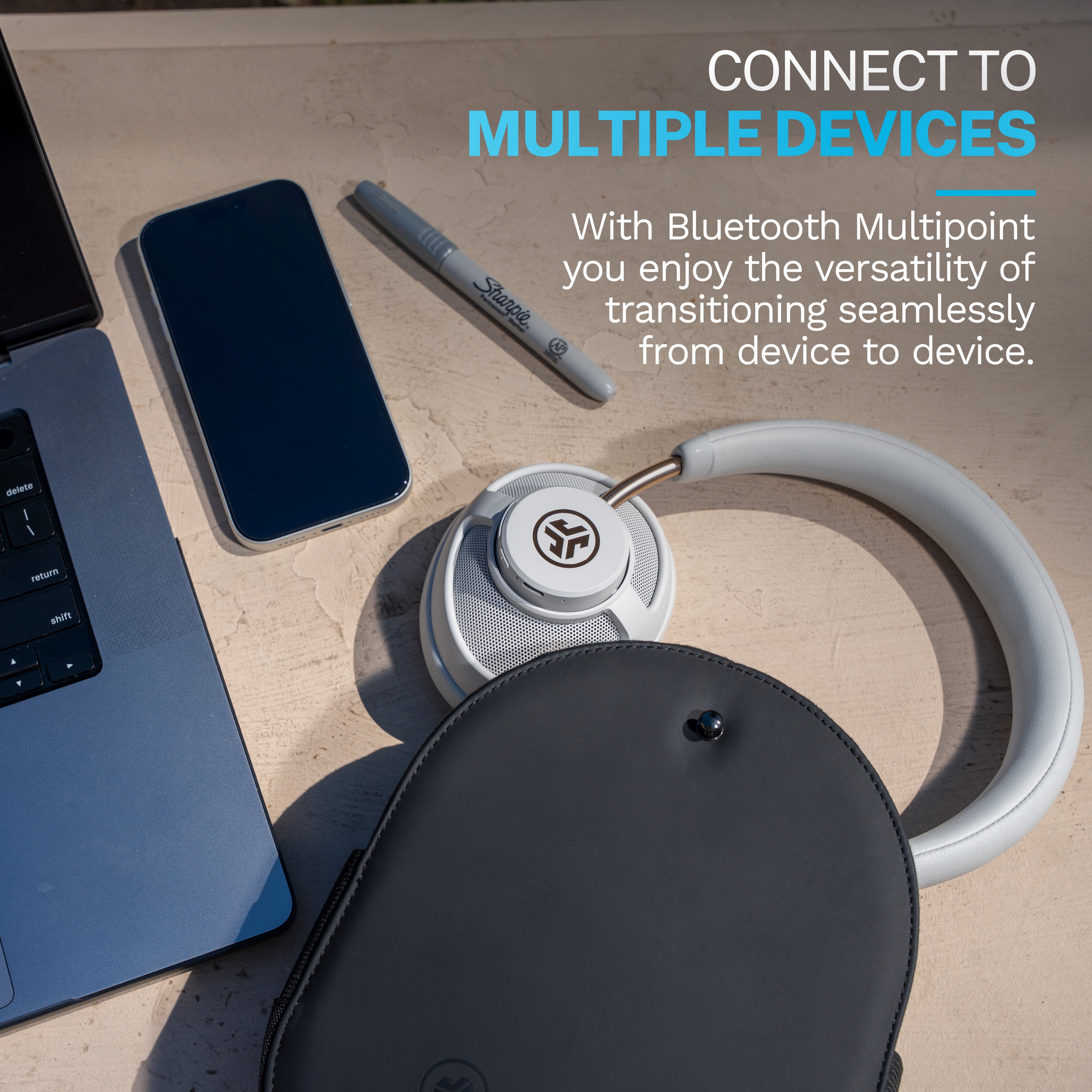 JLab JBuds Open Wireless Headphones, Cloud Foam Comfort, 24Hr Battery, Open-Ear, Cloud White