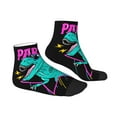 thumbnail image 3 of Bingfone Rex Dinosaur With Sunglasses Design Patterned Men'S Women'S Casual Cotton Socks, 3 of 9