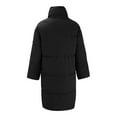 thumbnail image 4 of Niaviben Long Puffer Coat Women's Thickened Down Jacket Womens Puffy Jackets Women Winter Jacket Women's Jacket Winter Coat for Women Puffy Coat Black L, 4 of 9