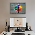 thumbnail image 3 of The Office Wall Art Positive Affirmations Quotes Wall Décor Colorful Tree Canvas Picture Aesthetic Room Framed Artwork for Home Office Bedroom School Classroom Consulte Decoration 12x16 Inch, 3 of 6