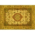 thumbnail image 1 of Ahgly Company Indoor Rectangle Medallion Yellow Traditional Area Rugs, 8' x 12', 1 of 4