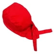 thumbnail image 1 of Gorro de Restaurante de Cocina Unisex, para La Cabeza, Gorro para La Cabeza, Gorros Atados , rojo shamjiam Chef casquillo, 1 of 5