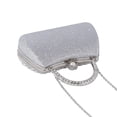 thumbnail image 3 of Elegant Rhinestone Clutch with Pearl Handle, Sparkly Evening Bag for Wedding, Party, Prom, Bridal, 3 of 13