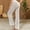 White, variant on Babysbule Women's Stretch Pants Solid Color Fashion Casual Hollow Out Beach Full Length Pants