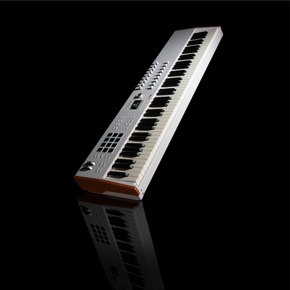 Arturia KeyLab 88 mk3 88-Key Weighted Hammer MIDI Controller Keyboard, White