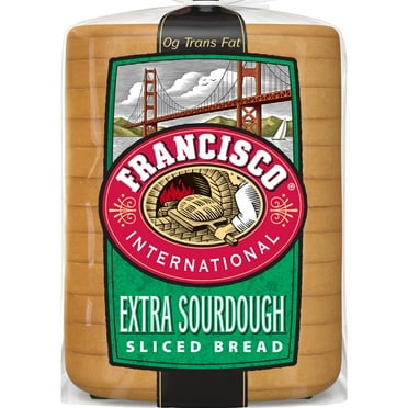 Francisco Extra Sourdough Bread, 24 oz, Plain Pre-sliced Sourdough Bread, Bag