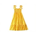 thumbnail image 1 of Femmes Robe Longue Imprimé Floral Sans Manches Robe-Soleil d'Été, 1 of 6