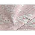 thumbnail image 4 of Ambesonne Owls Quilted Bedspread Set 3 Pcs, Pink Owls Birds Floral, King Size, Pale Pink White, 4 of 5