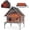 Hearted-Gray(33.07"D x 43.32"W x 48.5"H), variant on Aivituvin Outdoor Cat House Weatherproof Large Feral Cat Shelter with 2-Layer, Wooden Cat Condo with Balcony, Escape Doors and Openable Back Door for Multiple Cats Indoor