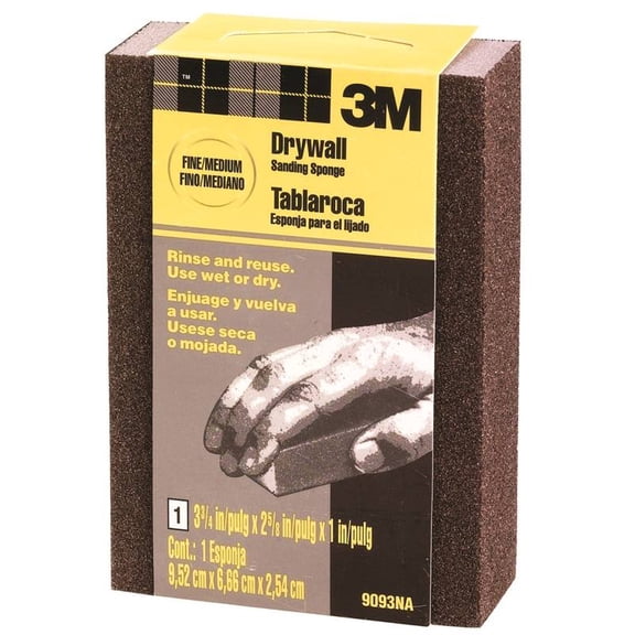 3M COMPANY 9093 Fine/Medium Sanding Sponge
