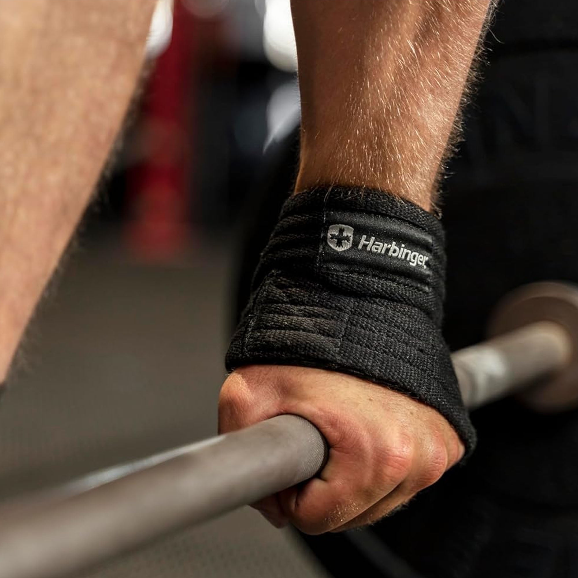Harbinger Figure 8 Padded Lifting Straps - Black - Large/Xlarge