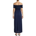 thumbnail image 3 of Oh! Mamma Maternity Off Shoulder Smocked Maxi Dress (Women's & Women's Plus), 3 of 5