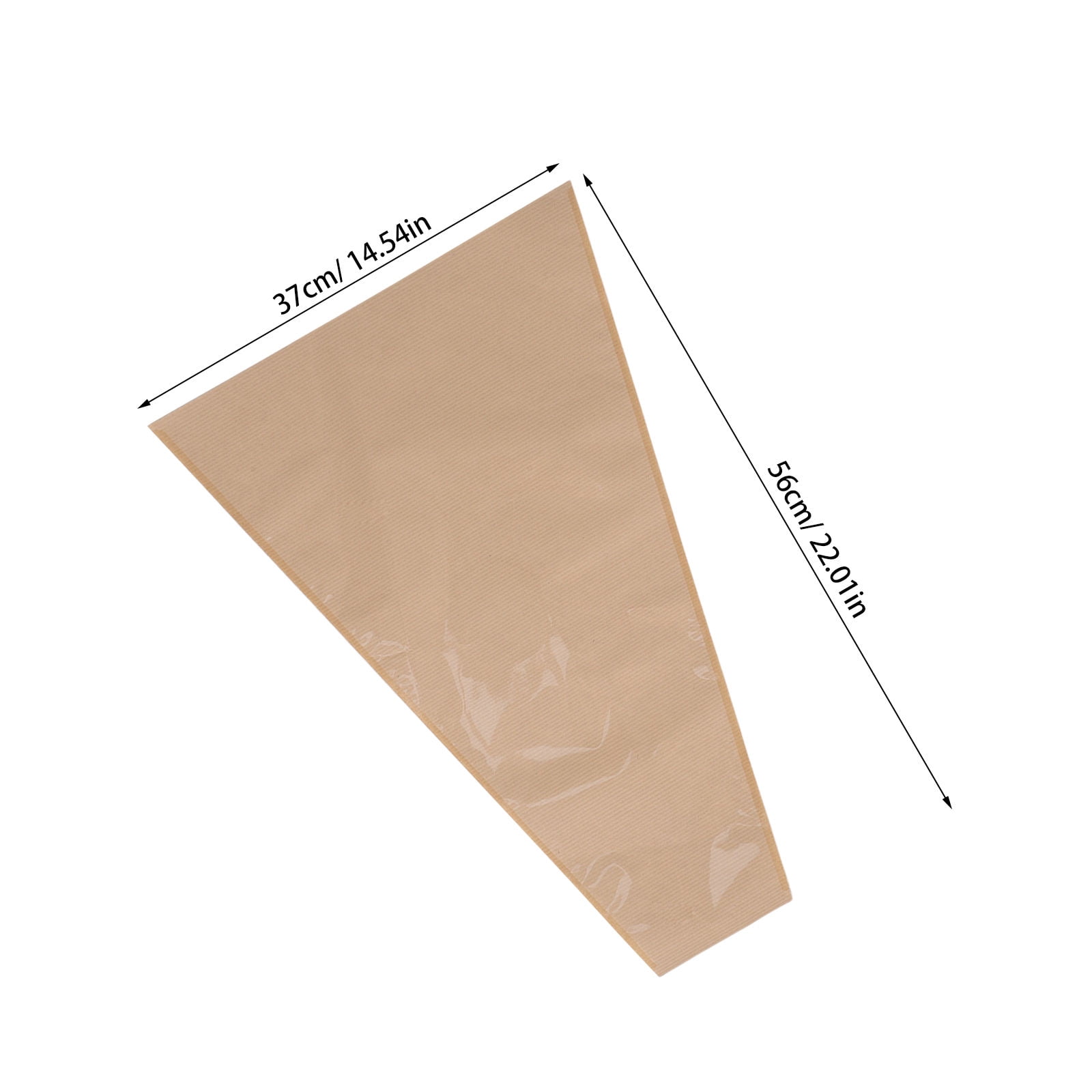 RENACLIPY Clear Floral Wrapping Bags with Brown Paper Design, 50 Pieces for Birthday Party Favors and Decorations