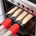 thumbnail image 4 of Wosthever Bread Baguette Mold Carbon Steel Microwave Resistant Kitchen Hotel Home Baking Accessories Pan Heat Cookware Oven Mostrada negro, 4 of 6