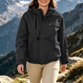 thumbnail image 2 of AnuYalue Windbreaker Jacket for Womens Outdoor Hiking Coats Zip Up Hooded Jackets Long Sleeve Outerwear Daily Wear, 2 of 8